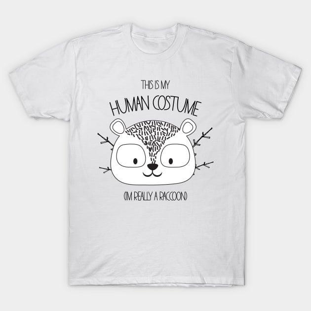 This is my human costume T-Shirt by onemoremask